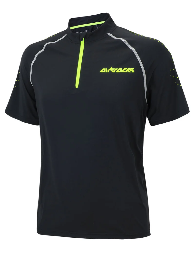 Kompressions Laufshirt Kurzarm Pro Team Schwarz Setprodukt