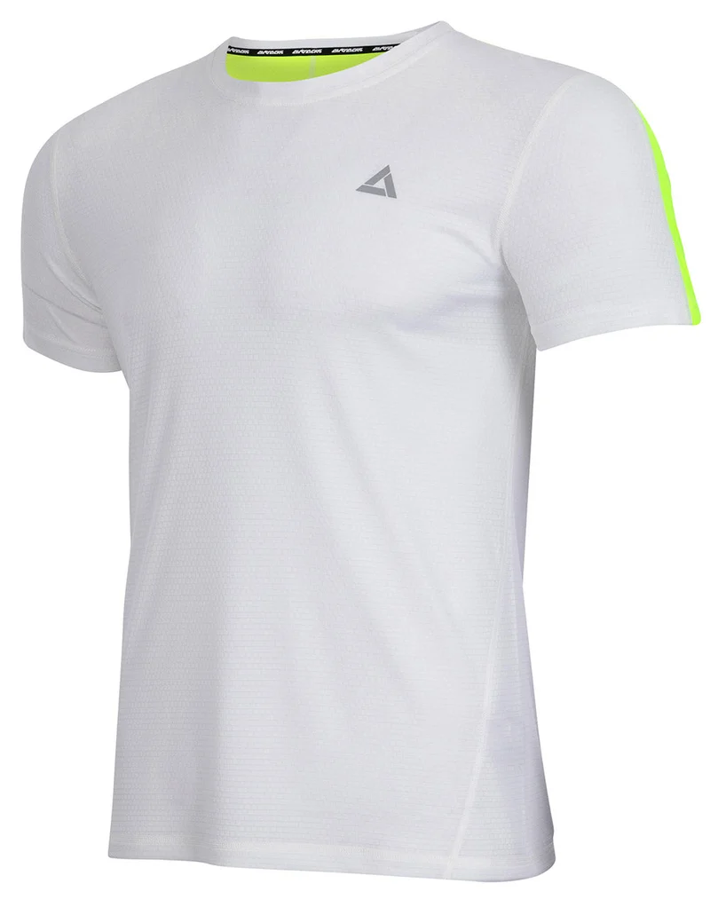 Funktions Laufshirt Kurzarm Pro Line Weiss-Neon Setprodukt