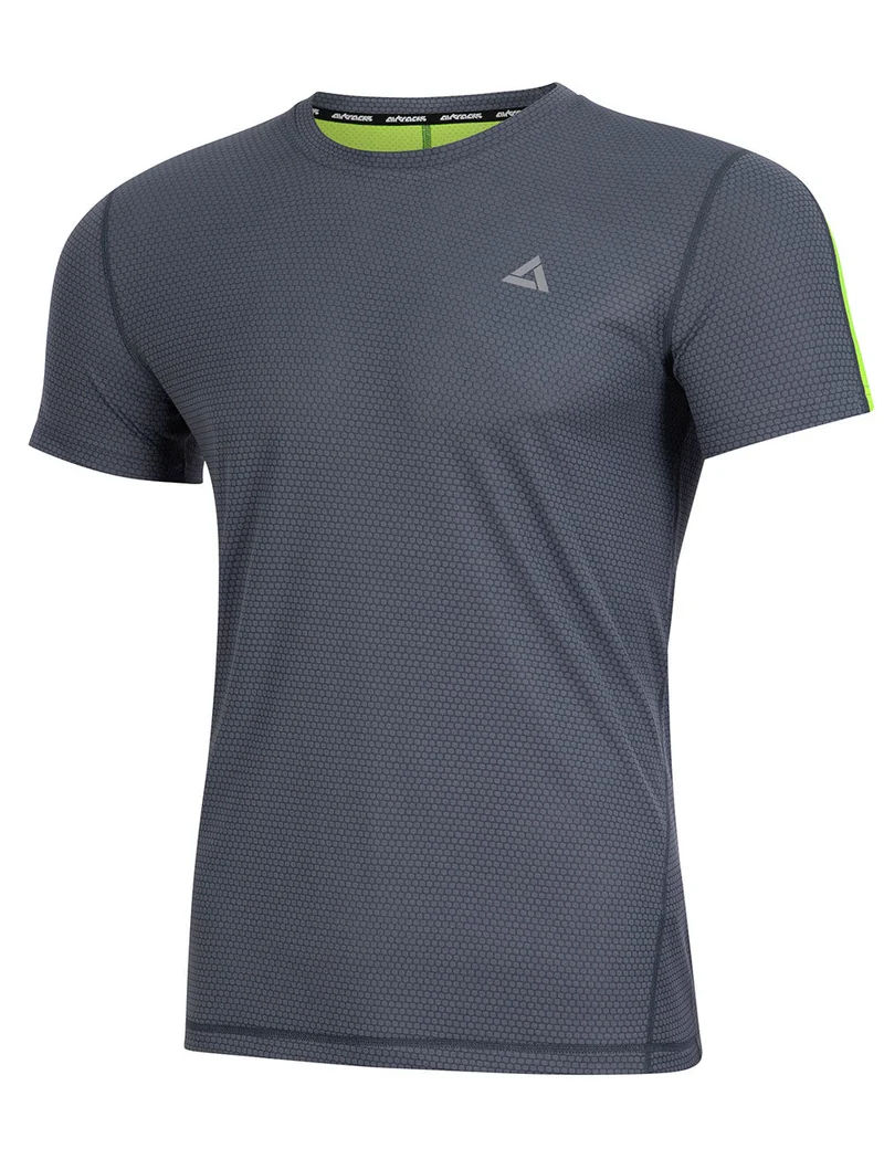 Funktions Laufshirt Kurzarm Pro Line Grau-Neon Setprodukt