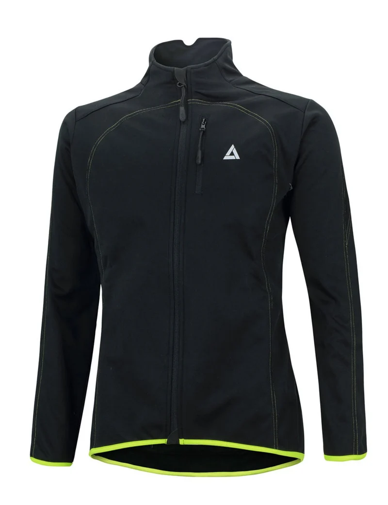 Herren Thermo Fahrradjacke Pro Line Schwarz Neon Setprodukt