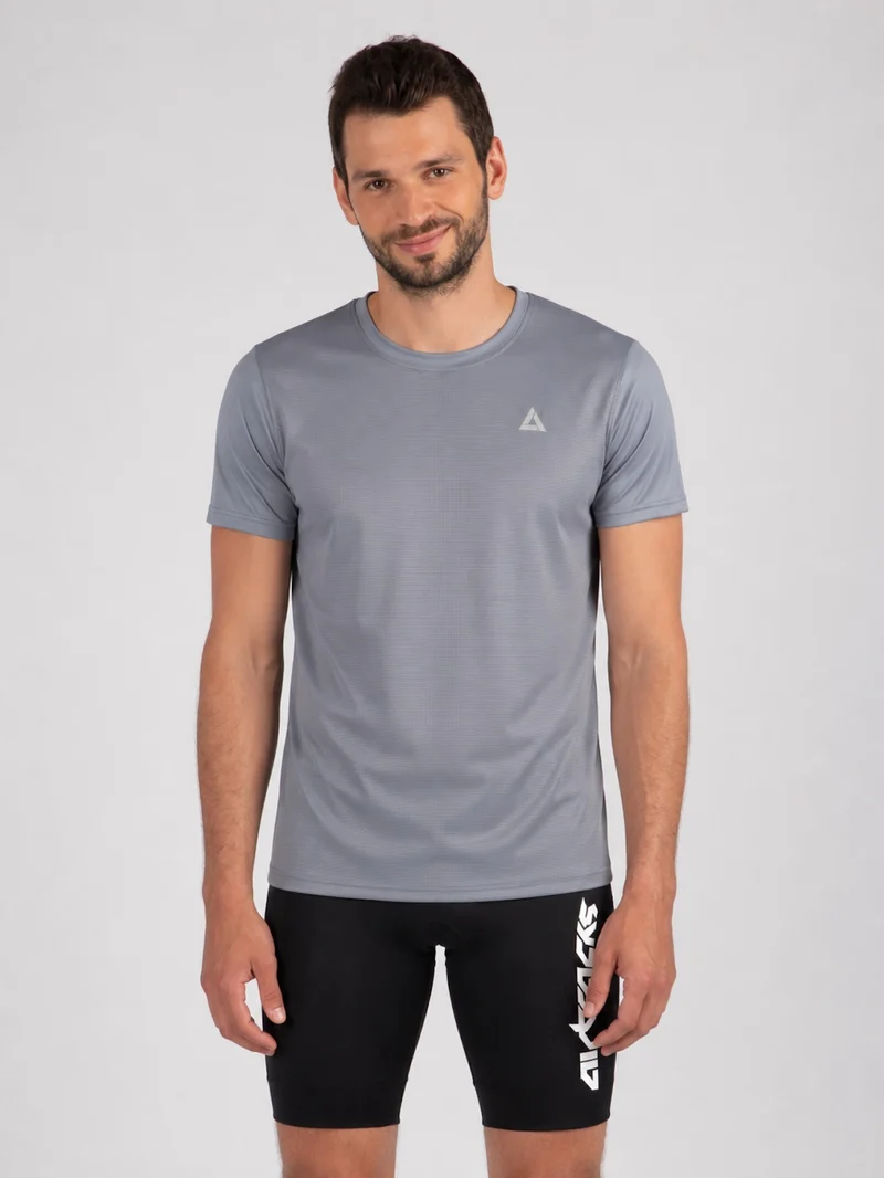 Herren Funktions Laufshirt Kurzarm Comfort Line Grau