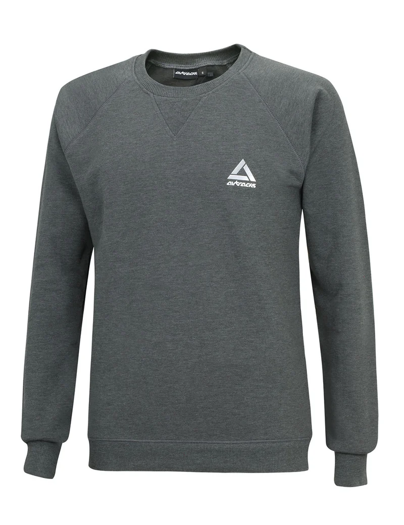 Winter Sweatshirt Crew Comfort Line Dunkel Melange Set