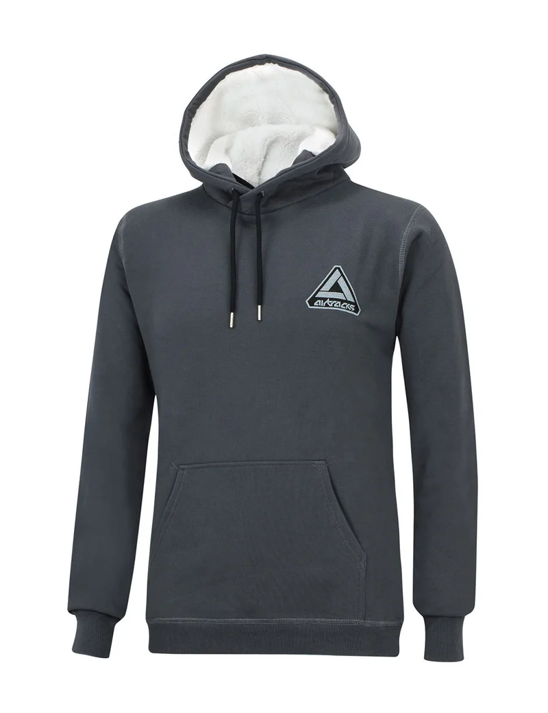 Winter Sweatshirt Crew Pro Line mit Kapuze Grafit