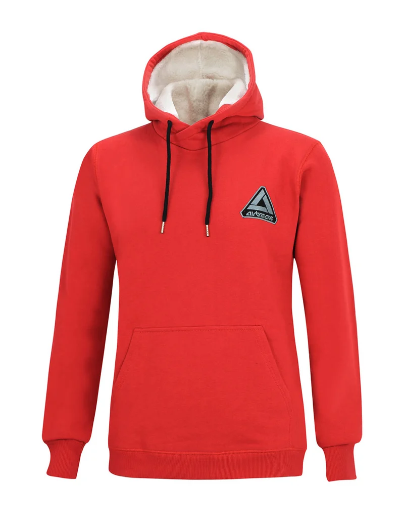 Winter Sweatshirt Crew Pro Line mit Kapuze Rot