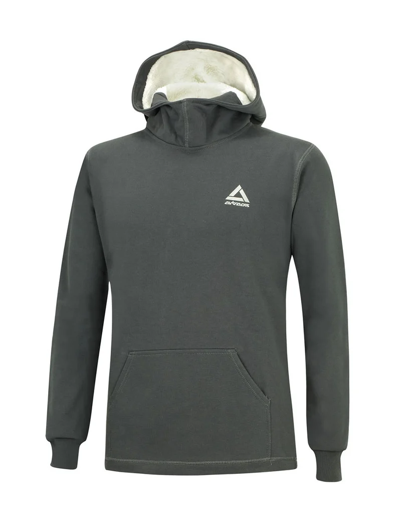 Winter Sweatshirt Crew Comfort Line mit Kapuze Grafit