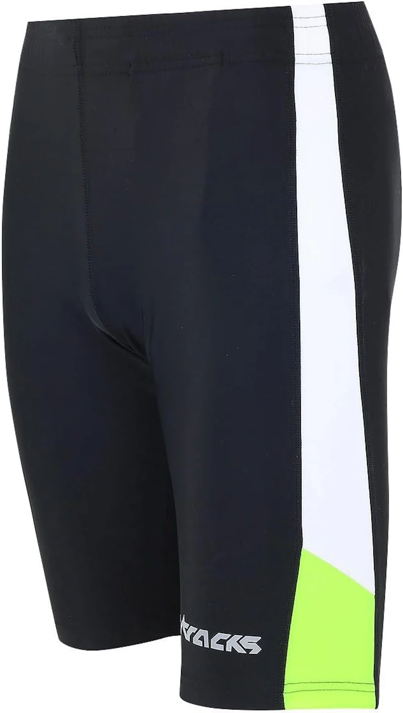 Herren Laufhose Kurz Schwarz Neon
