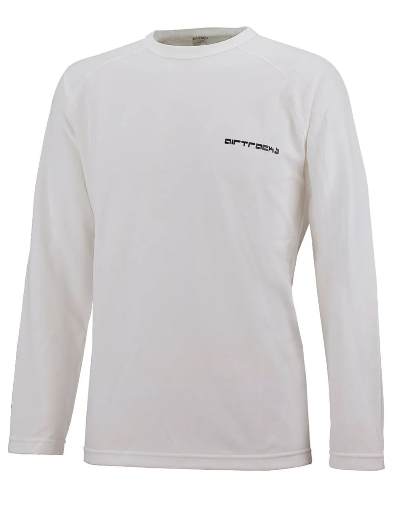 Funktions Laufshirt Langarm Weiss