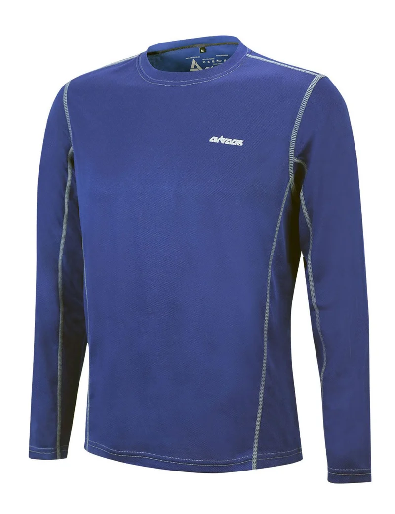 Funktions Laufshirt Langarm Pro Air Navy Blau