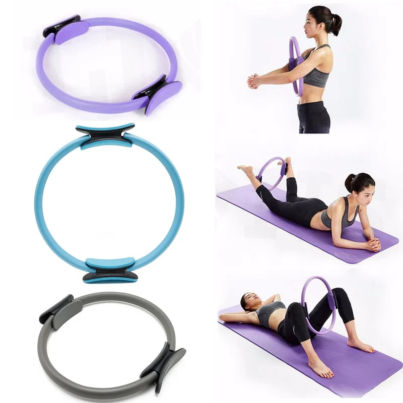 Resistance Pilates Rings Magic Circle Body Sport Fitness Weight Exercise Gymnastic Aerobic Fitness Wheel Handle Yoga Kit Ring