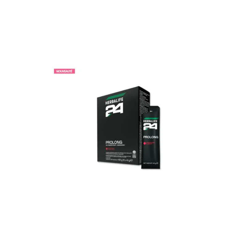 Gels énergétiques Prolong H24 Saveur Fraise 10 sachets
