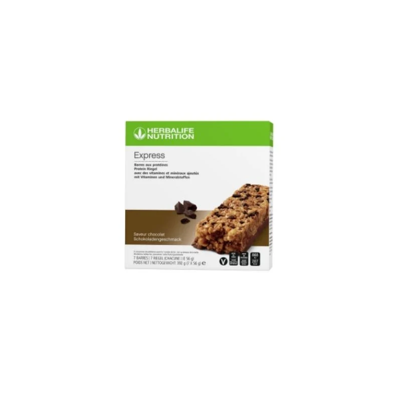 7 barres aux protéines Express Chocolat Herbalife