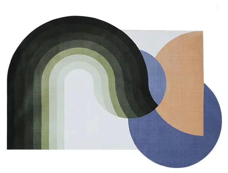 Tapis Irrégulier Scandinave