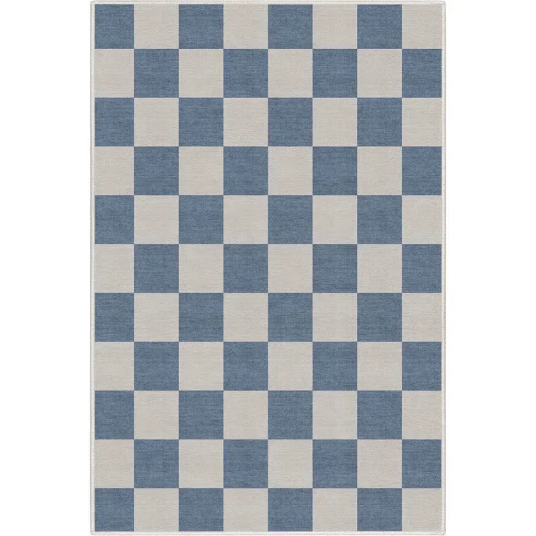 TAPIS SALON À CARREAUX