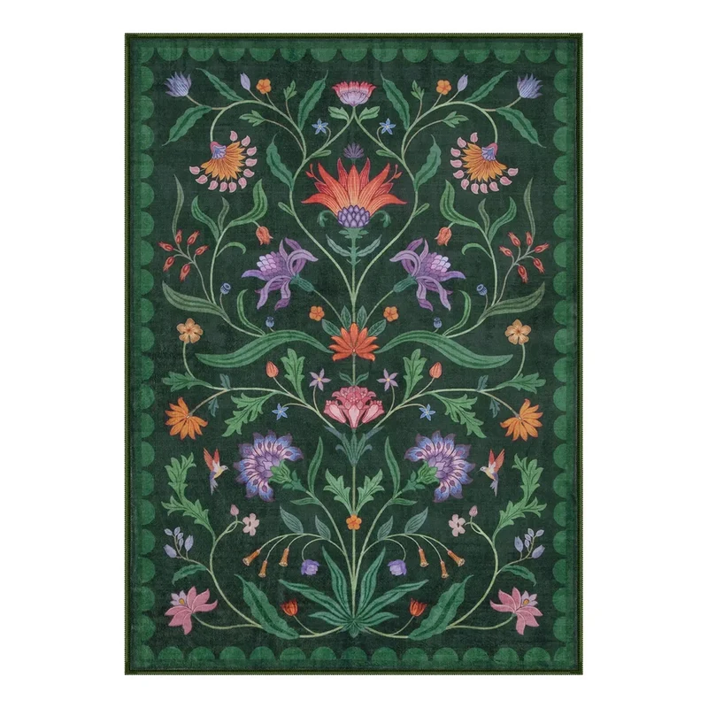 Tapis Fleurs Vintage