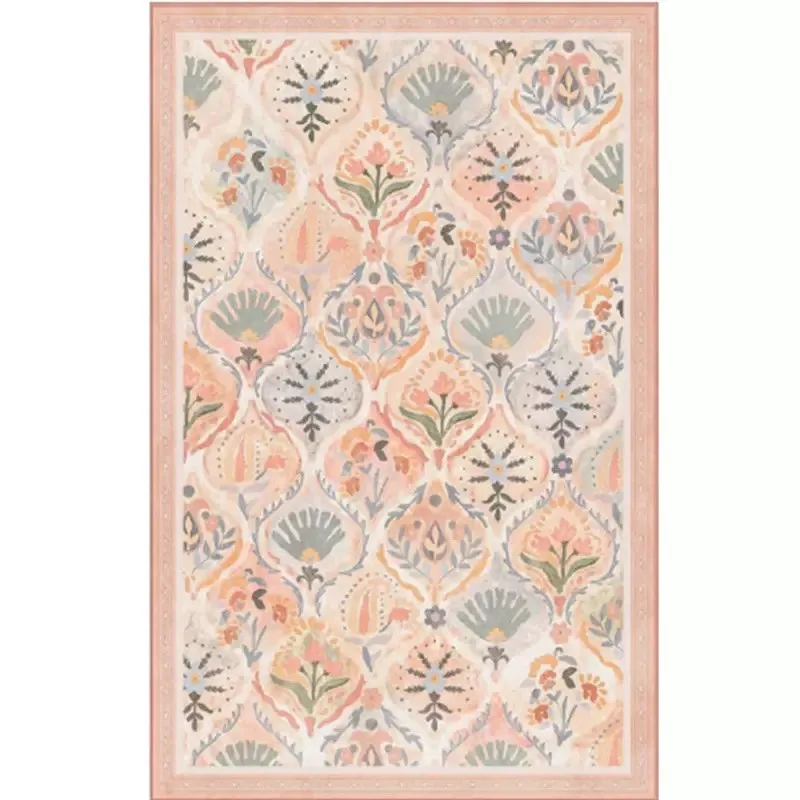 Tapis Rose Fleurs