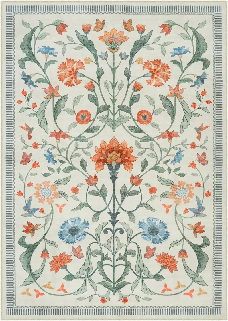Tapis de Fleurs Blanches