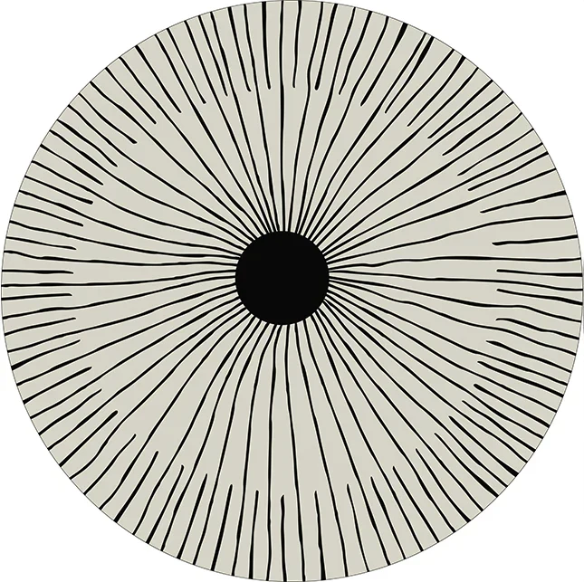 Tapis Rond Moderne