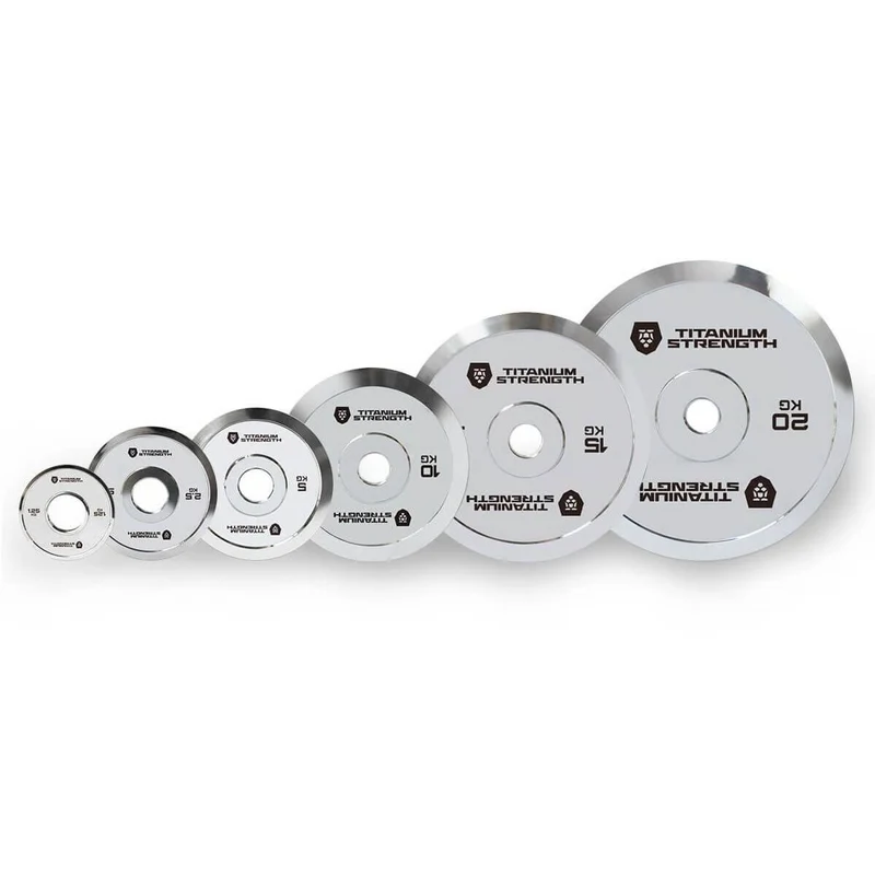 Lot de Disques Olympiques Chromés Powerlifting – 80 kg