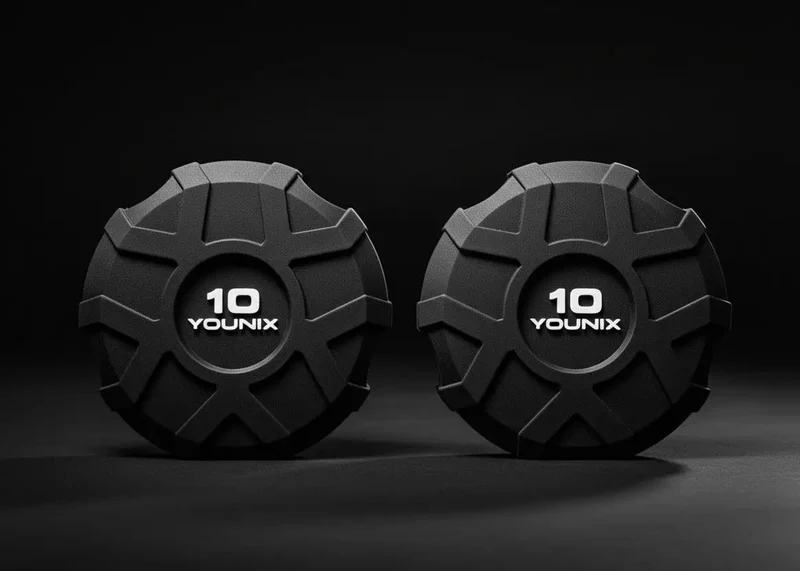 Younix ProSeries Urethan-Kurzhanteln 2,5–30 kg – 12 Paare