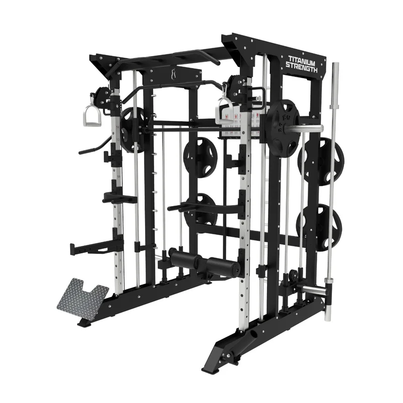 Multipower - Machine Smith avec Double Poulie + Rack B100 V3