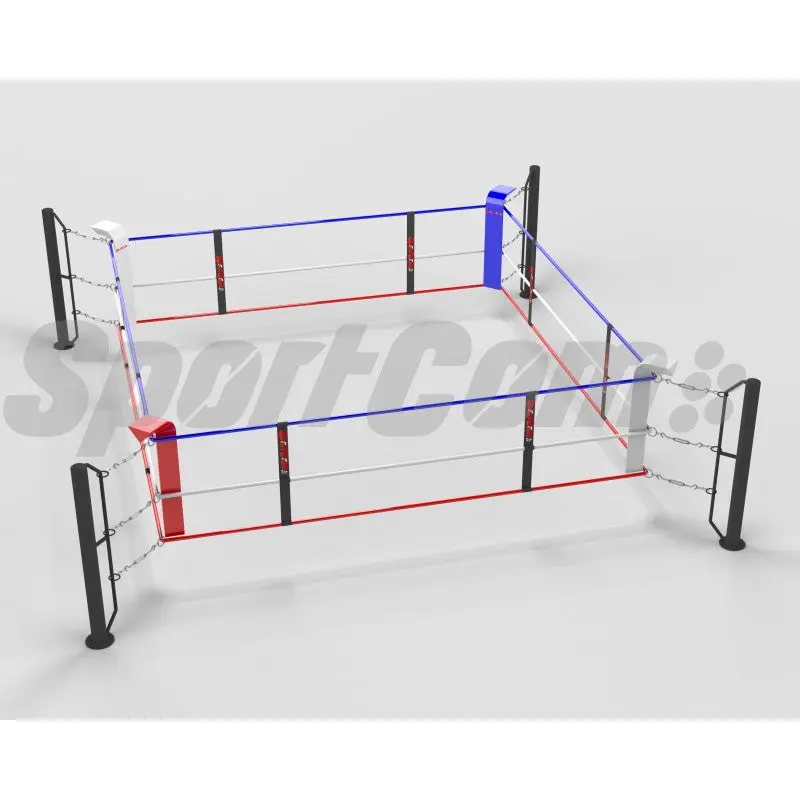 Bodenanker-Boxring mit Stahlpfosten – 4×4 bis 7×7 m