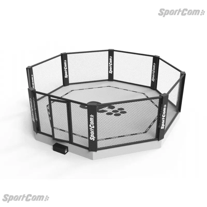 MMA-Trainingskäfig mit Podium 40 cm – Ø 5, 6 oder 7 m