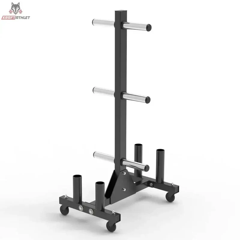 Vertikales Rack für Bumper Plates und Olympia-Stangen VBR20 Titanium Strength
