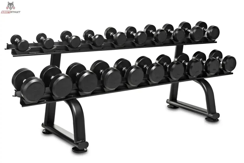 Rundhantel - Set 2,5- 30Kg + Rack Titanium Strength