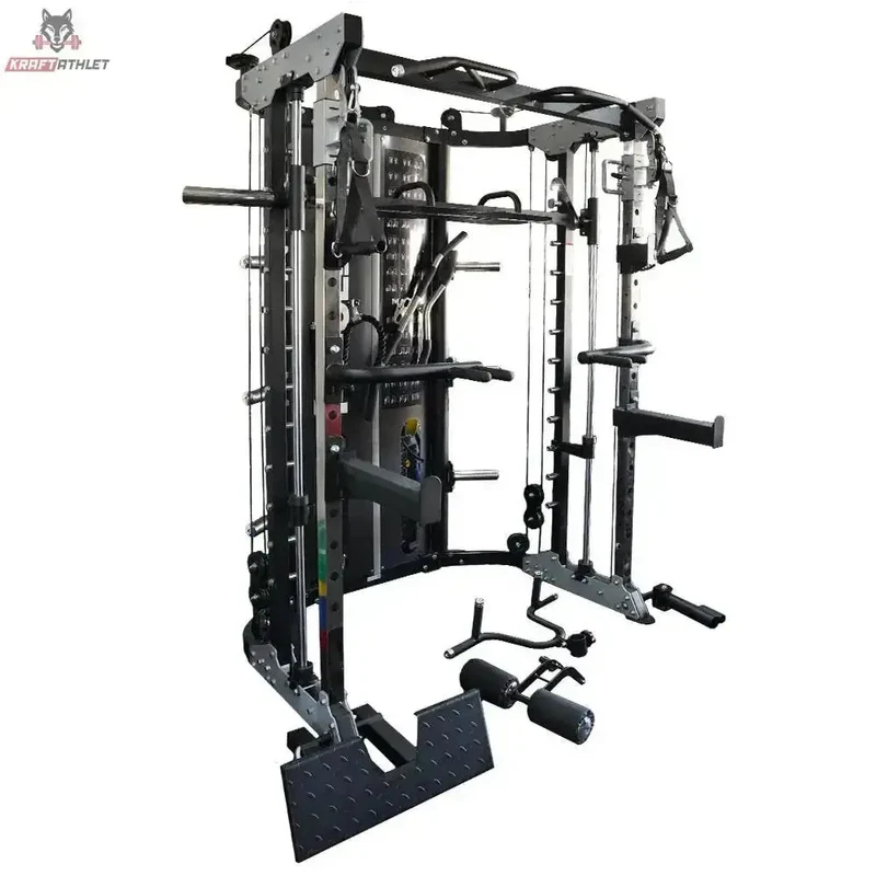 G12™ All-In-One Trainer - Double Pulley (2 x 90.5 kg), Smith Machine, Multifunktionstrainer, Rack und Beinpresse Force USA