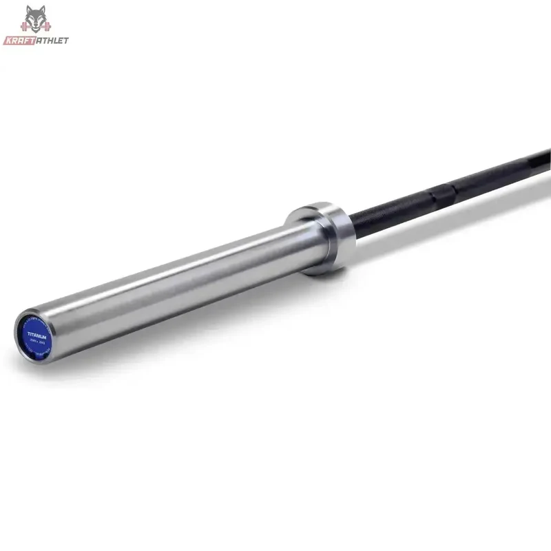 Olympische Hantelstange Power 2,20 m / 20 kg (Schwarze Zinkbeschichtung) Titanium Strength