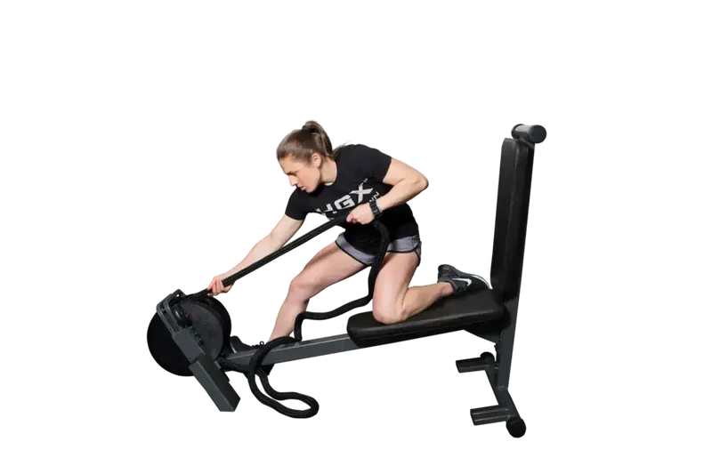 Ropeflex RX2300 Dual-Position Seiltrainer – vertikal und horizontal, kompakt mit Sitz