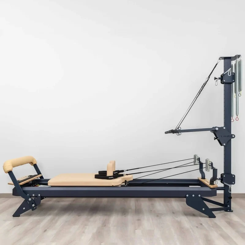 Hegren TALMA 62CT+ Combo Reformer Tower - 2in1 Pilates System, Silver
