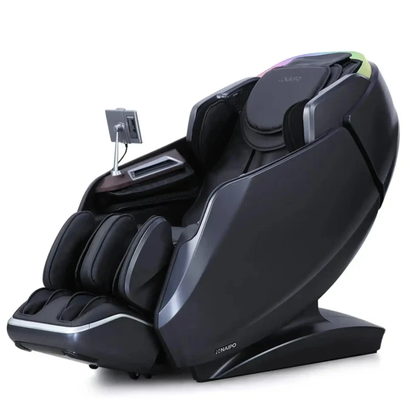 NAIPO S61 4D Massagesessel – S+L-Schiene 130 cm, 20 Programme, 40 Luftkissen