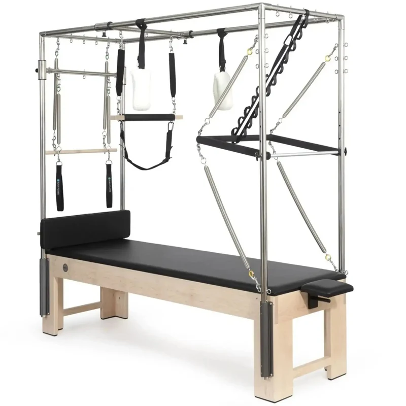 Elina Pilates Wooden Cadillac – Klassisches Holz-Design Premium, Ivory