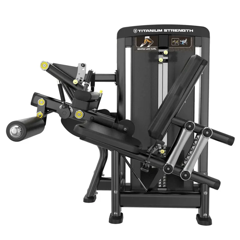 Genesis Seated Leg Curl (140 kg) – Selectorisierte Beinbeuger-Maschine für Studios