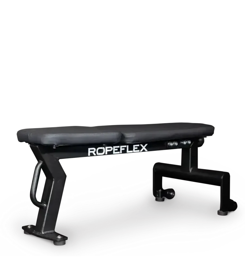 Ropeflex RXB2 Trainingsbank – kompakte Flachbank mit zwei Sitzpolstern und Rollen