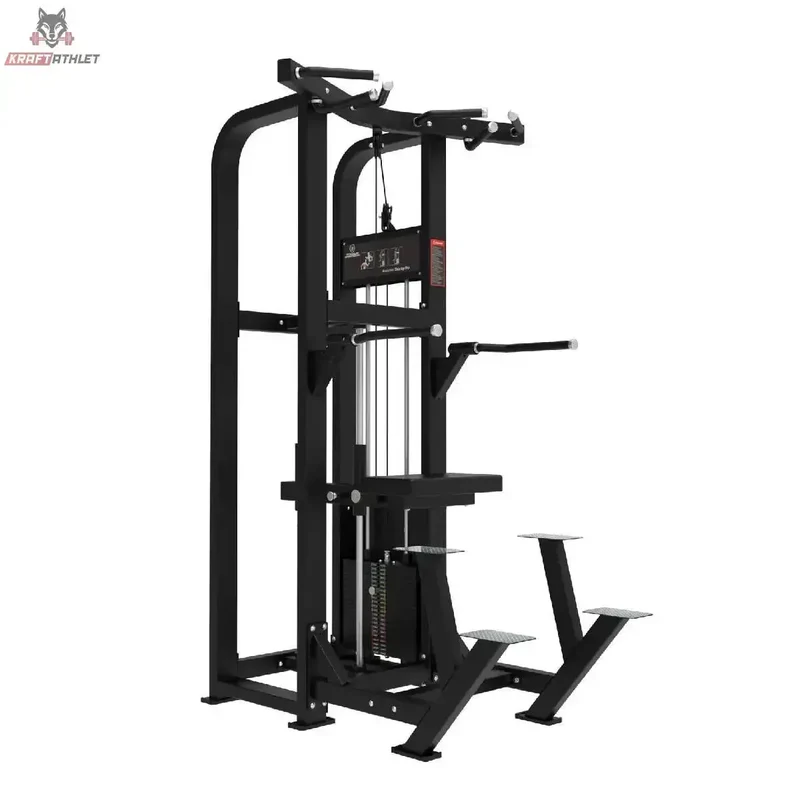 Titanium Strength Elite Series Klimmzug- & Dipsmaschine – Multifunktionales Kraftgerät