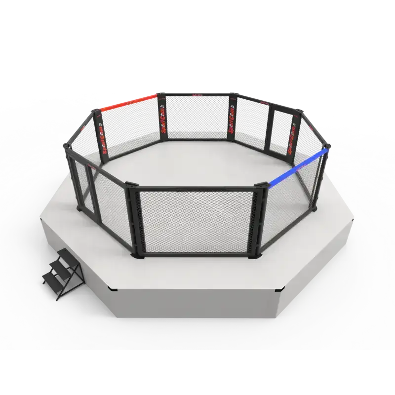 Competition MMA Cage PREMIUM – Oktagon Ø 9 m auf 1-m-Podest